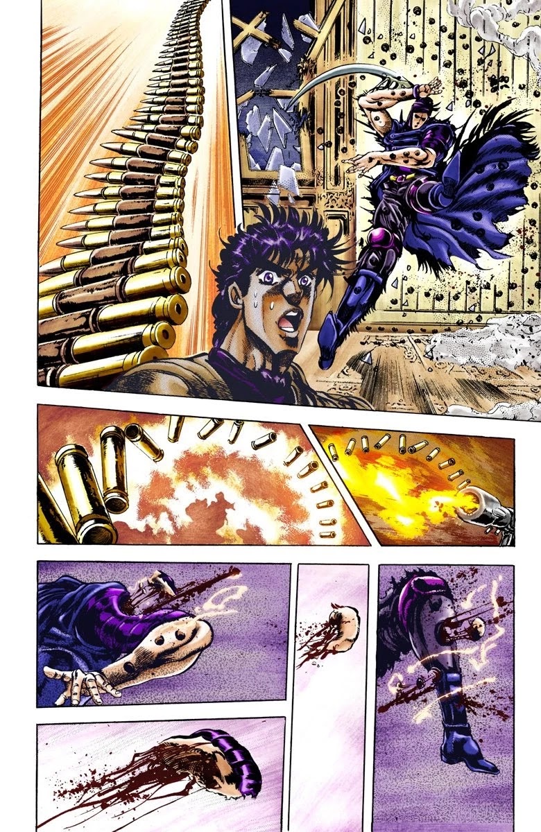JoJo's Bizarre Adventure Part 2 - Battle Tendency (Official Colored) Chapter 41 page 13 - Chapter 41: Cars, Light Mode