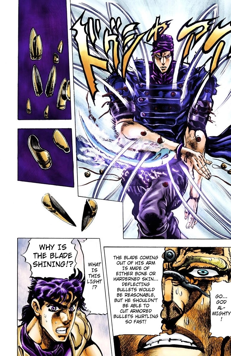 JoJo's Bizarre Adventure Part 2 - Battle Tendency (Official Colored) Chapter 41 page 17 - Chapter 41: Cars, Light Mode