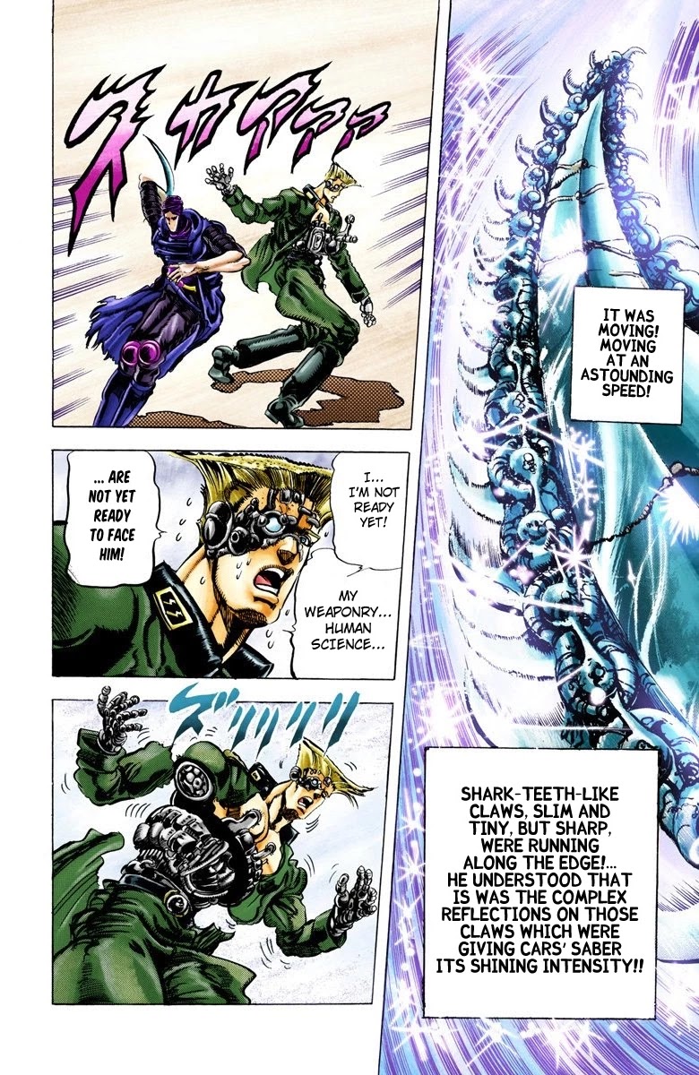 JoJo's Bizarre Adventure Part 2 - Battle Tendency (Official Colored) Chapter 41 page 19 - Chapter 41: Cars, Light Mode