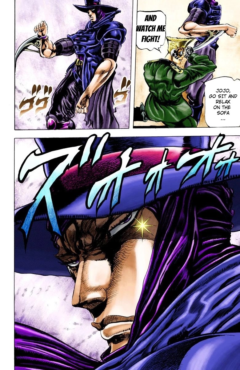 JoJo's Bizarre Adventure Part 2 - Battle Tendency (Official Colored) Chapter 41 page 5 - Chapter 41: Cars, Light Mode