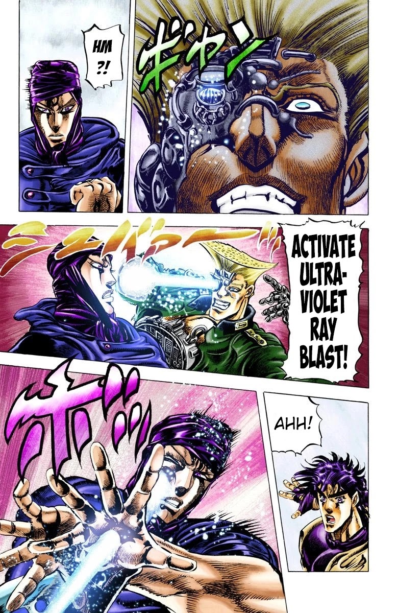 JoJo's Bizarre Adventure Part 2 - Battle Tendency (Official Colored) Chapter 42 page 6 - Chapter 42: Rushing Toward the Cliff of Death
