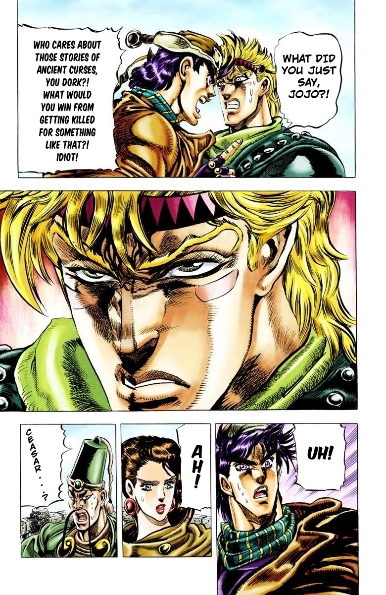 JoJo's Bizarre Adventure Part 2 - Battle Tendency (Official Colored) Chapter 44 page 10 - Chapter 44: Caesar: The Anger from the Past