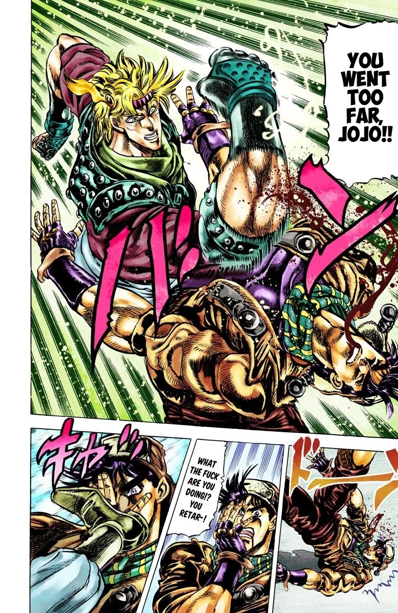 JoJo's Bizarre Adventure Part 2 - Battle Tendency (Official Colored) Chapter 44 page 11 - Chapter 44: Caesar: The Anger from the Past