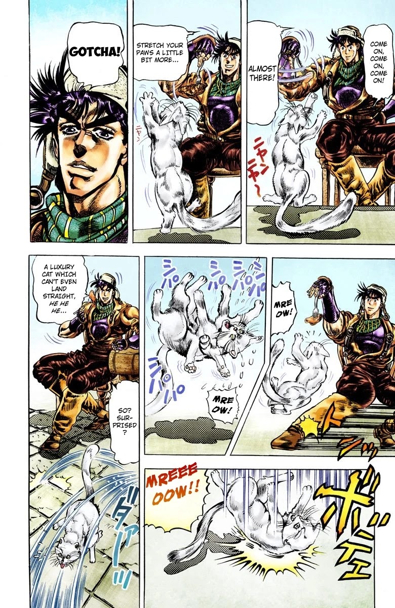 JoJo's Bizarre Adventure Part 2 - Battle Tendency (Official Colored) Chapter 44 page 4 - Chapter 44: Caesar: The Anger from the Past
