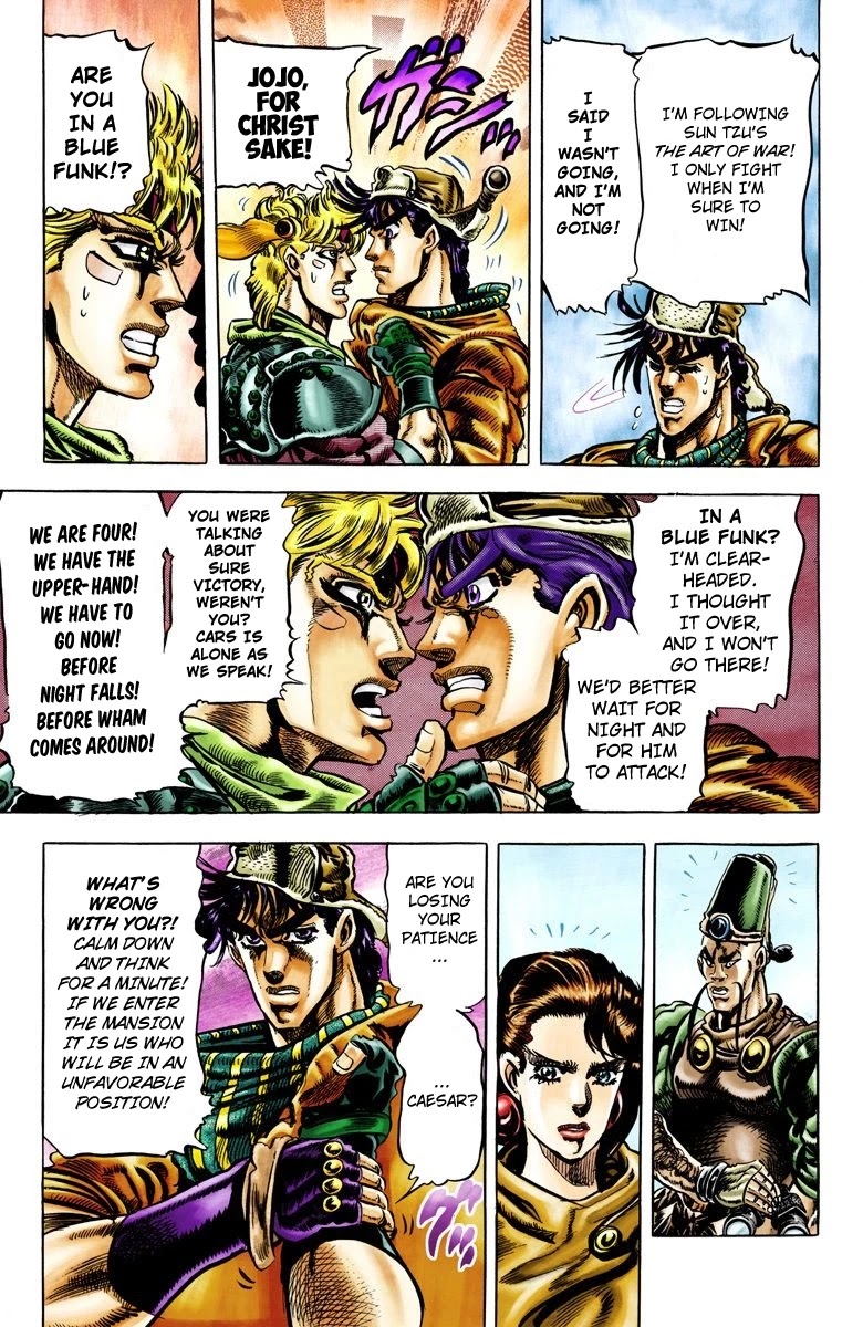 JoJo's Bizarre Adventure Part 2 - Battle Tendency (Official Colored) Chapter 44 page 8 - Chapter 44: Caesar: The Anger from the Past