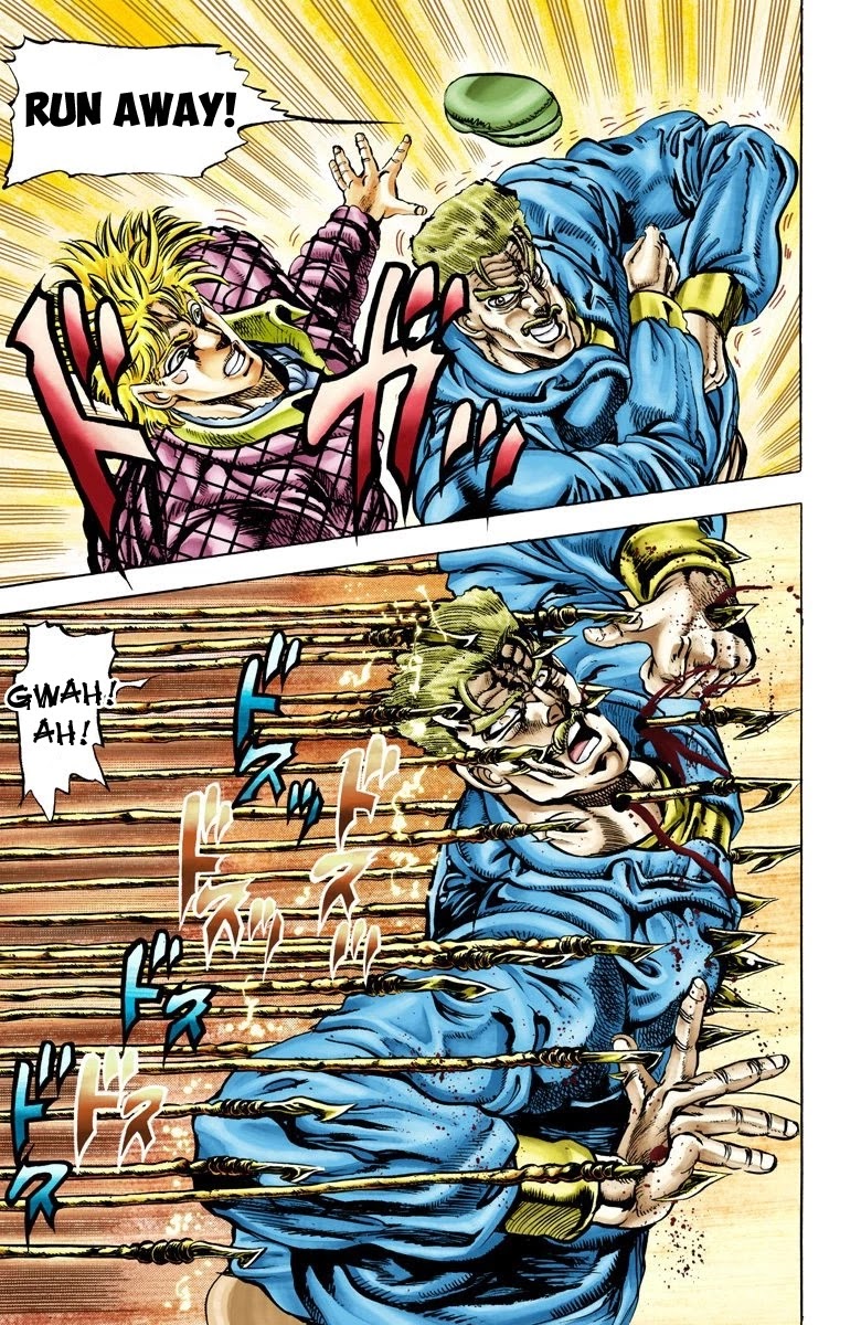 JoJo's Bizarre Adventure Part 2 - Battle Tendency (Official Colored) Chapter 45 page 13 - Chapter 45: Caesar's Lonely Youth