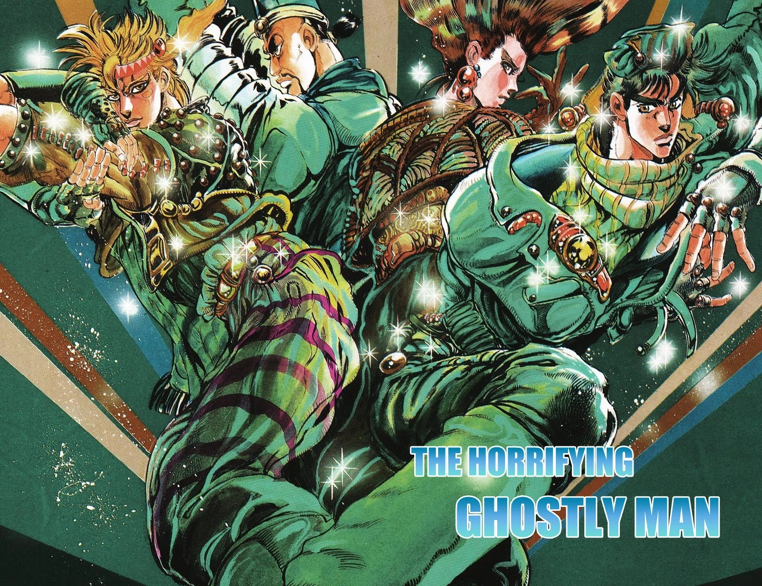 JoJo's Bizarre Adventure Part 2 - Battle Tendency (Official Colored) Chapter 46 page 2 - Chapter 46: The Horrifying Ghostly Man