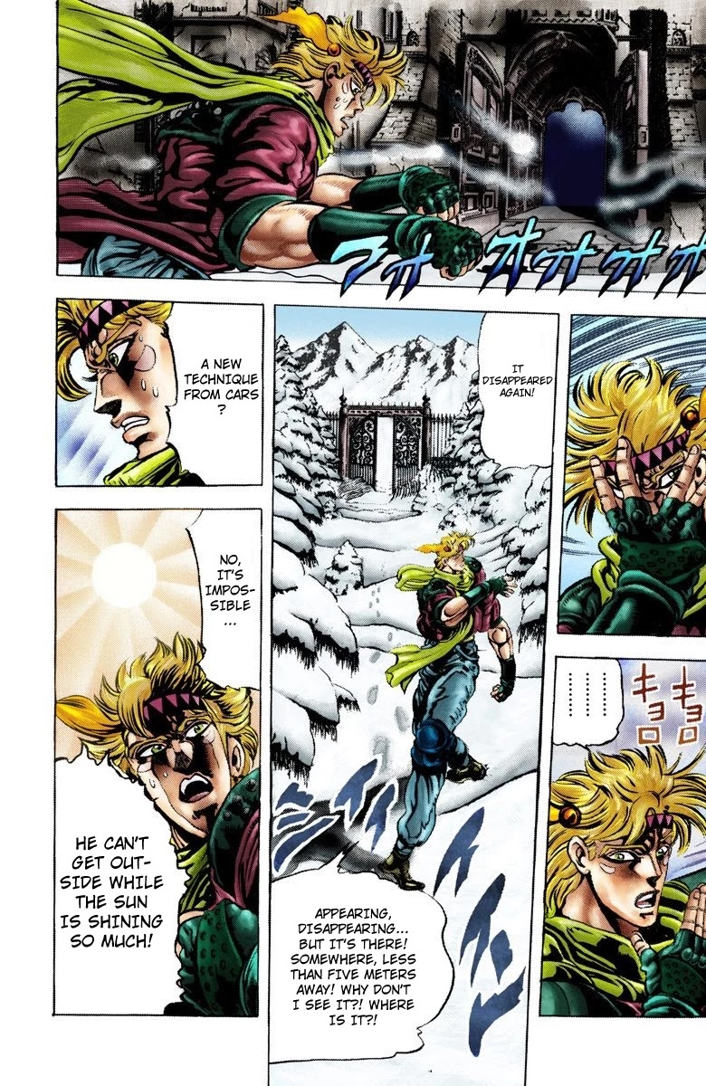 JoJo's Bizarre Adventure Part 2 - Battle Tendency (Official Colored) Chapter 46 page 5 - Chapter 46: The Horrifying Ghostly Man