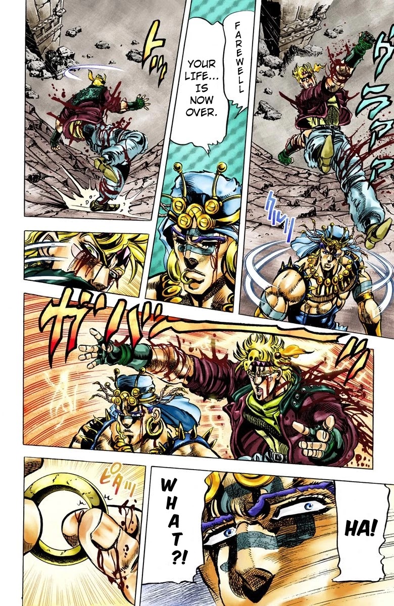 JoJo's Bizarre Adventure Part 2 - Battle Tendency (Official Colored) Chapter 48 page 10 - Chapter 48: The Crimson Bubble