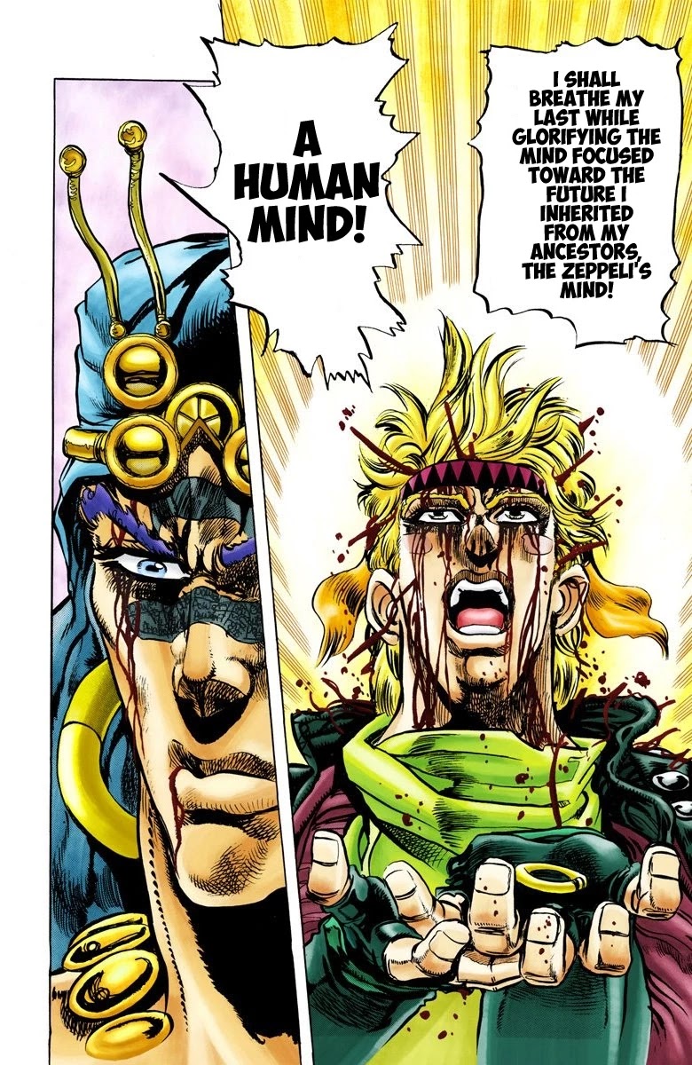 JoJo's Bizarre Adventure Part 2 - Battle Tendency (Official Colored) Chapter 48 page 14 - Chapter 48: The Crimson Bubble