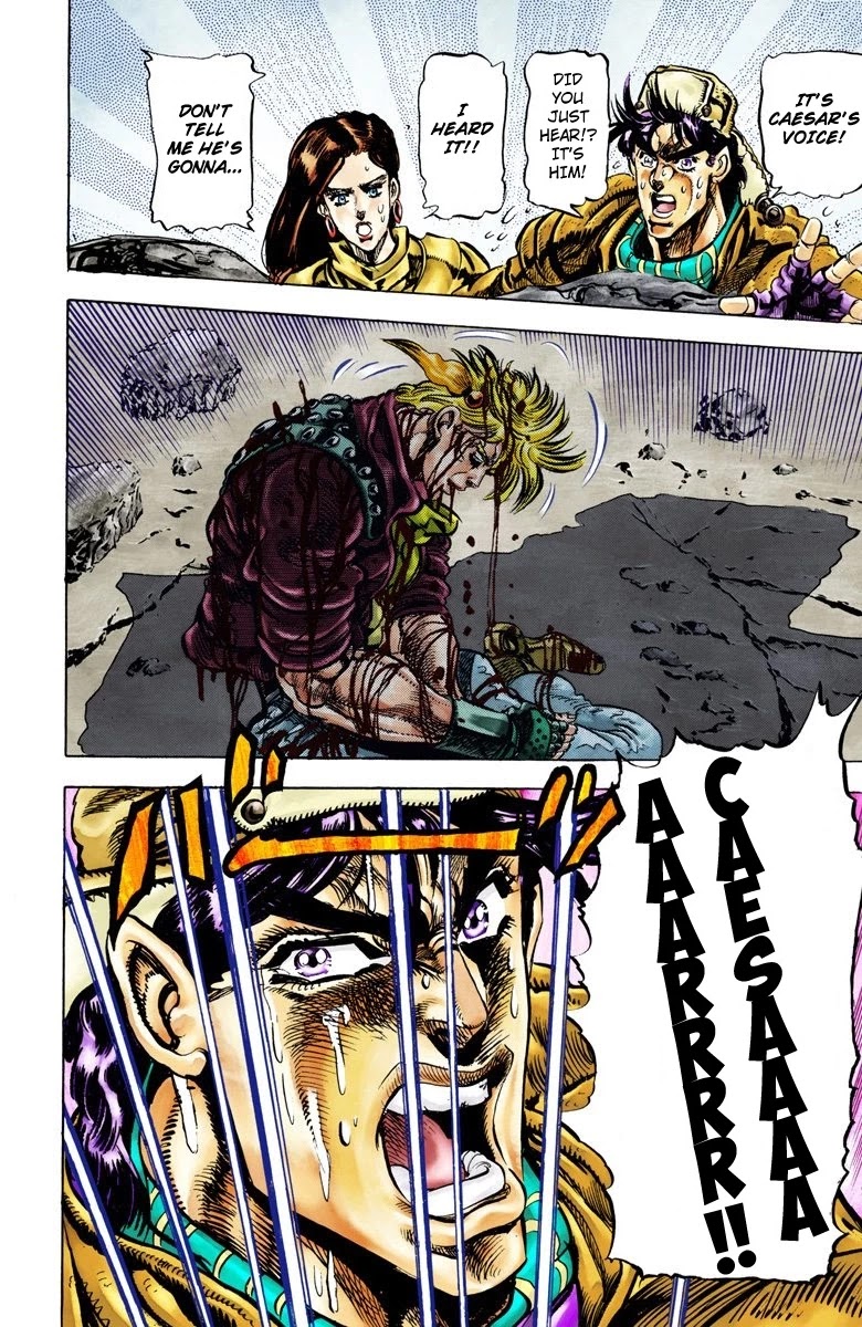 JoJo's Bizarre Adventure Part 2 - Battle Tendency (Official Colored) Chapter 48 page 16 - Chapter 48: The Crimson Bubble