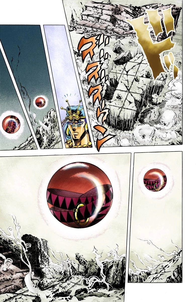 JoJo's Bizarre Adventure Part 2 - Battle Tendency (Official Colored) Chapter 48 page 17 - Chapter 48: The Crimson Bubble