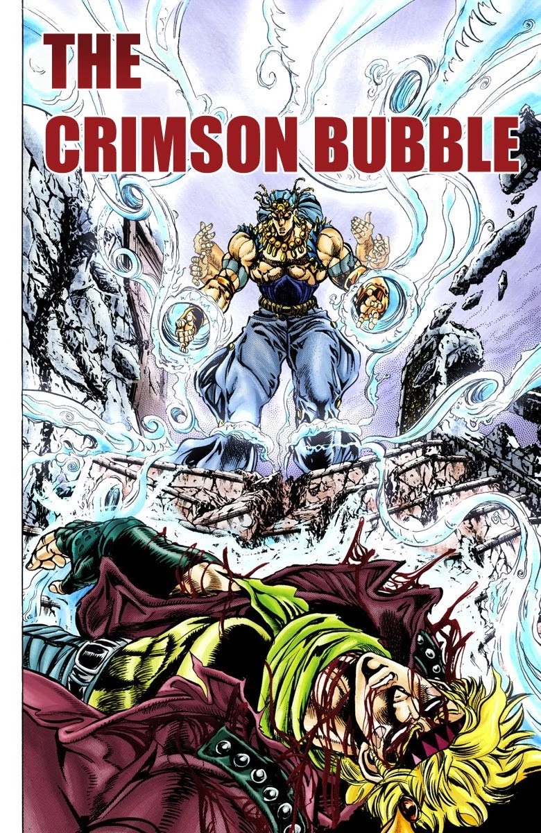 JoJo's Bizarre Adventure Part 2 - Battle Tendency (Official Colored) Chapter 48 page 2 - Chapter 48: The Crimson Bubble