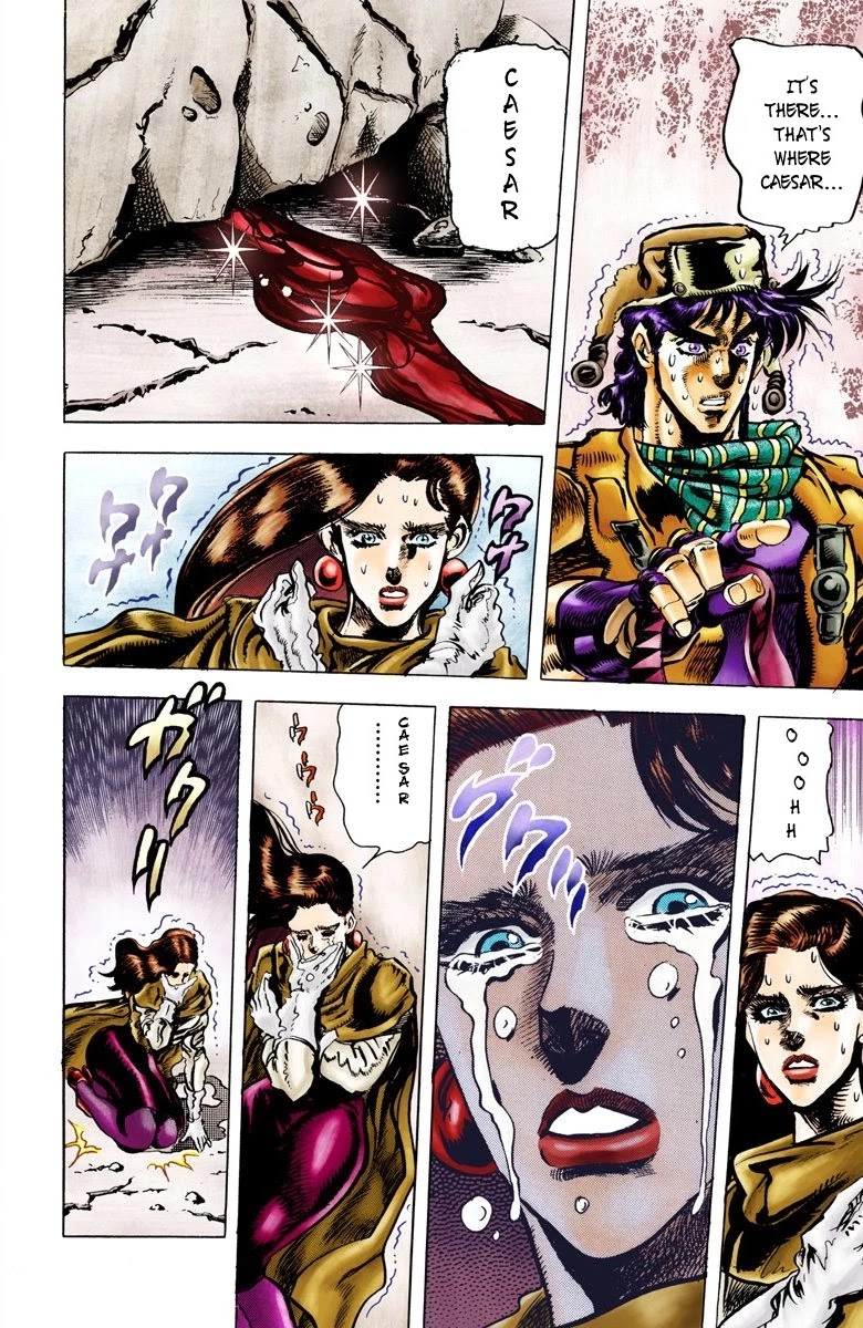 JoJo's Bizarre Adventure Part 2 - Battle Tendency (Official Colored) Chapter 49 page 15 - Chapter 49: Caesar's Ultimate Final Ripple