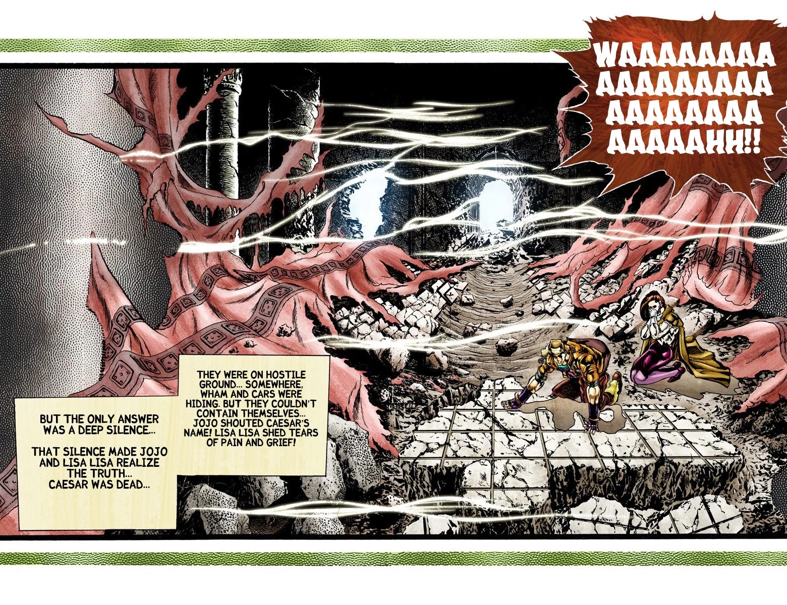 JoJo's Bizarre Adventure Part 2 - Battle Tendency (Official Colored) Chapter 49 page 17 - Chapter 49: Caesar's Ultimate Final Ripple