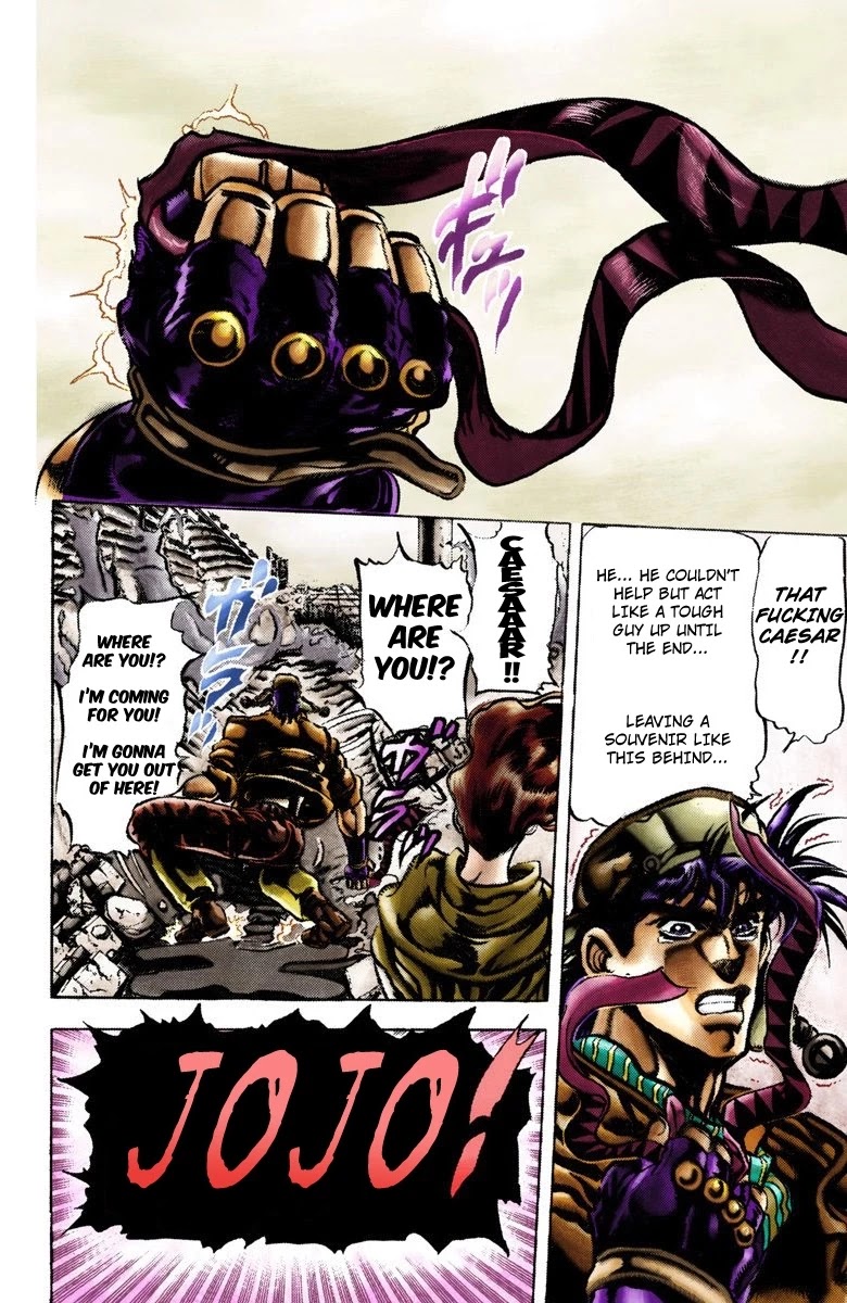 JoJo's Bizarre Adventure Part 2 - Battle Tendency (Official Colored) Chapter 49 page 9 - Chapter 49: Caesar's Ultimate Final Ripple