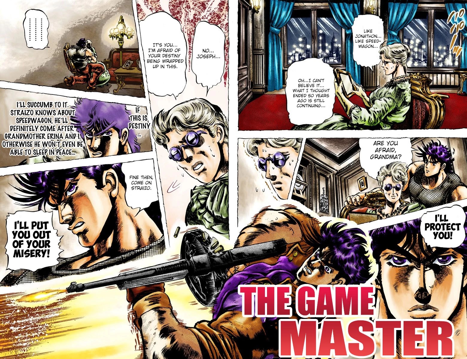 JoJo's Bizarre Adventure Part 2 - Battle Tendency (Official Colored) Chapter 5 page 1 - Chapter 5: The Game Master