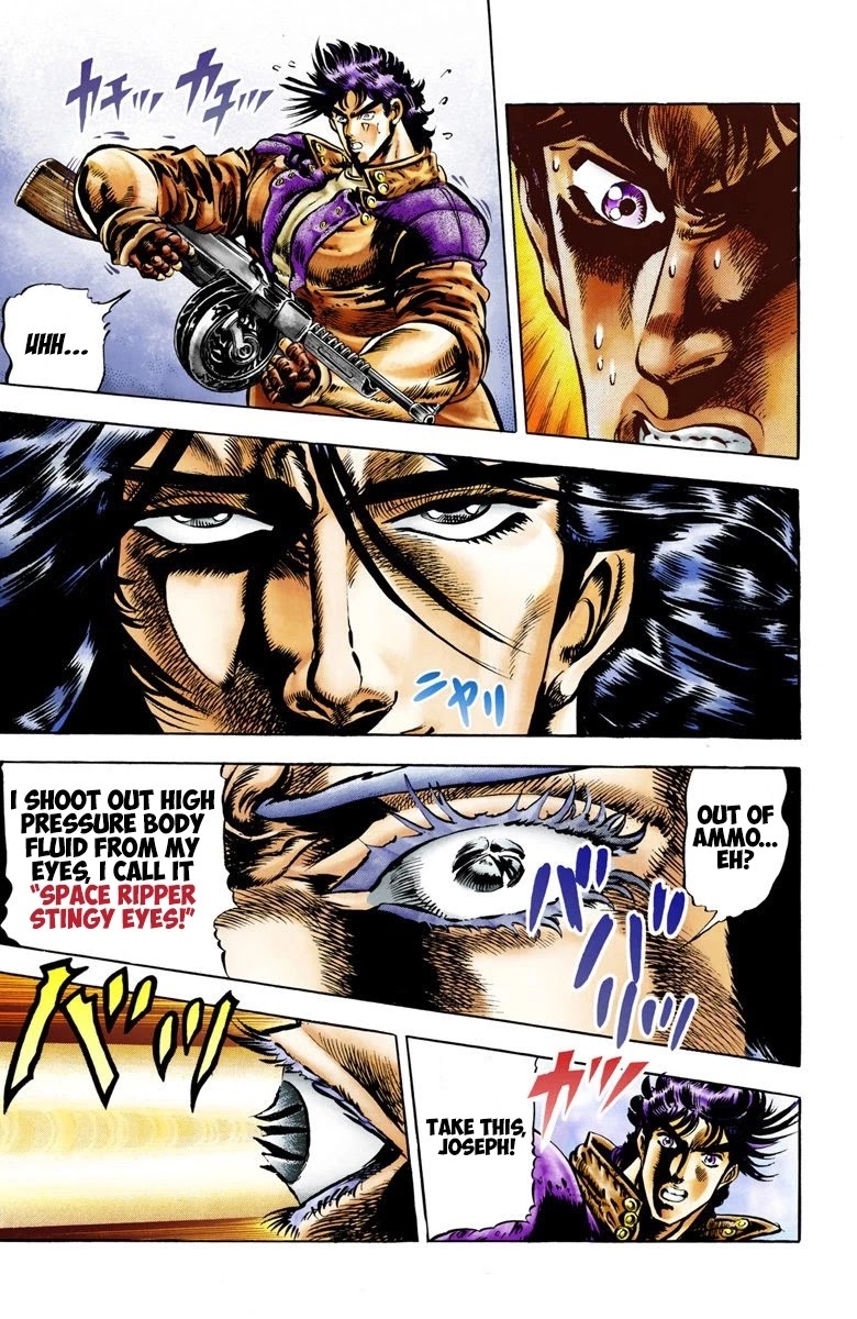 JoJo's Bizarre Adventure Part 2 - Battle Tendency (Official Colored) Chapter 5 page 10 - Chapter 5: The Game Master