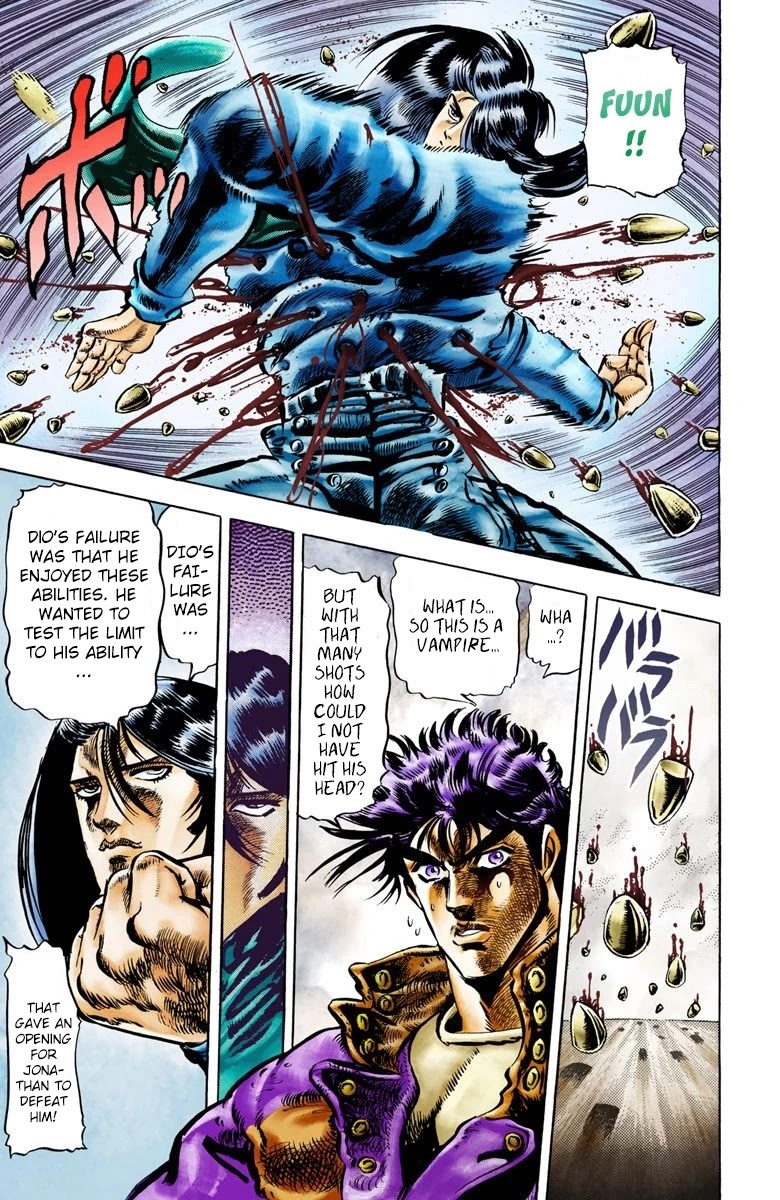 JoJo's Bizarre Adventure Part 2 - Battle Tendency (Official Colored) Chapter 5 page 8 - Chapter 5: The Game Master