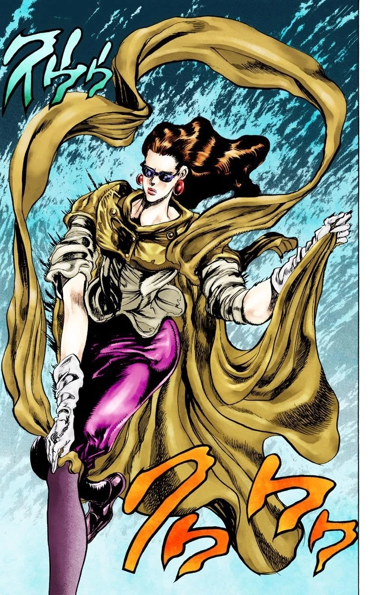 JoJo's Bizarre Adventure Part 2 - Battle Tendency (Official Colored) Chapter 50 page 13 - Chapter 50: Lisa Lisa and her Silk Dance