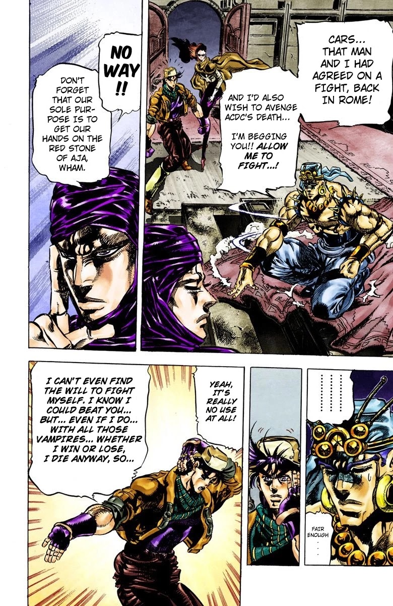 JoJo's Bizarre Adventure Part 2 - Battle Tendency (Official Colored) Chapter 51 page 10 - Chapter 51: The Hundred Vs. Two Strategy