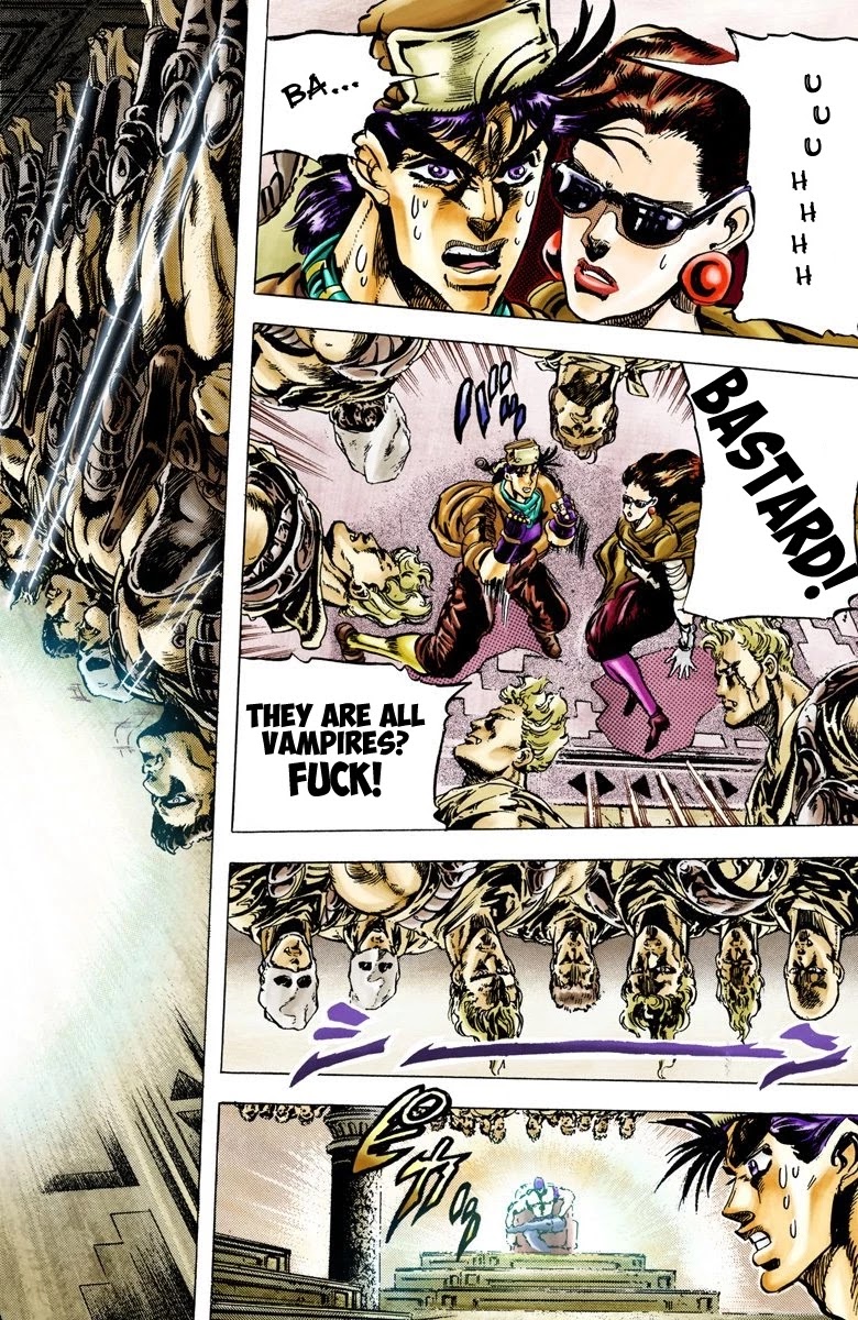 JoJo's Bizarre Adventure Part 2 - Battle Tendency (Official Colored) Chapter 51 page 6 - Chapter 51: The Hundred Vs. Two Strategy