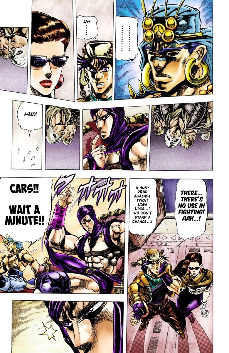 JoJo's Bizarre Adventure Part 2 - Battle Tendency (Official Colored) Chapter 51 page 9 - Chapter 51: The Hundred Vs. Two Strategy
