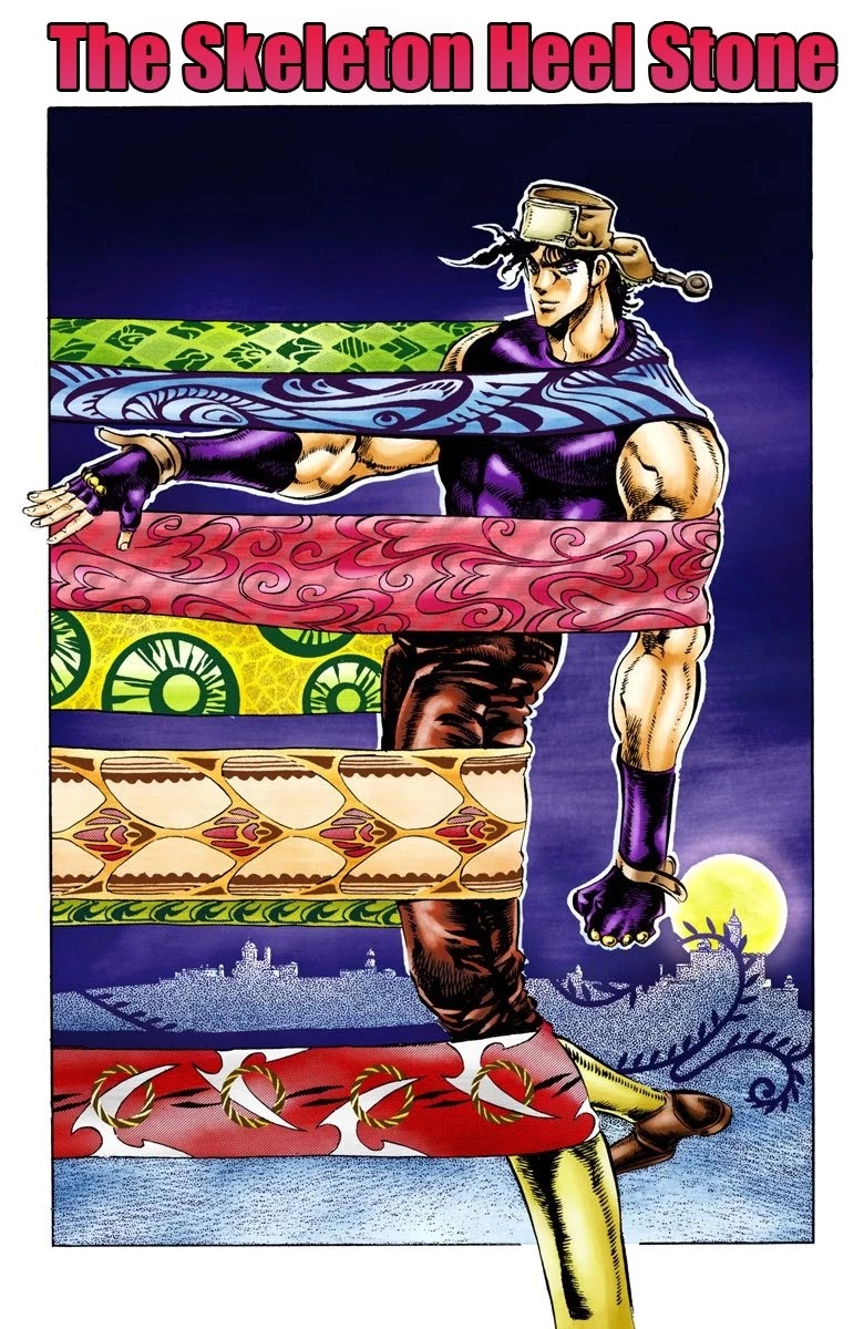 JoJo's Bizarre Adventure Part 2 - Battle Tendency (Official Colored) Chapter 52 page 3 - Chapter 52: The Skeleton Heel Stone