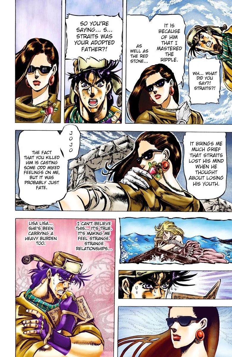 JoJo's Bizarre Adventure Part 2 - Battle Tendency (Official Colored) Chapter 53 page 5 - Chapter 53: Furious Struggle from Ancient Times