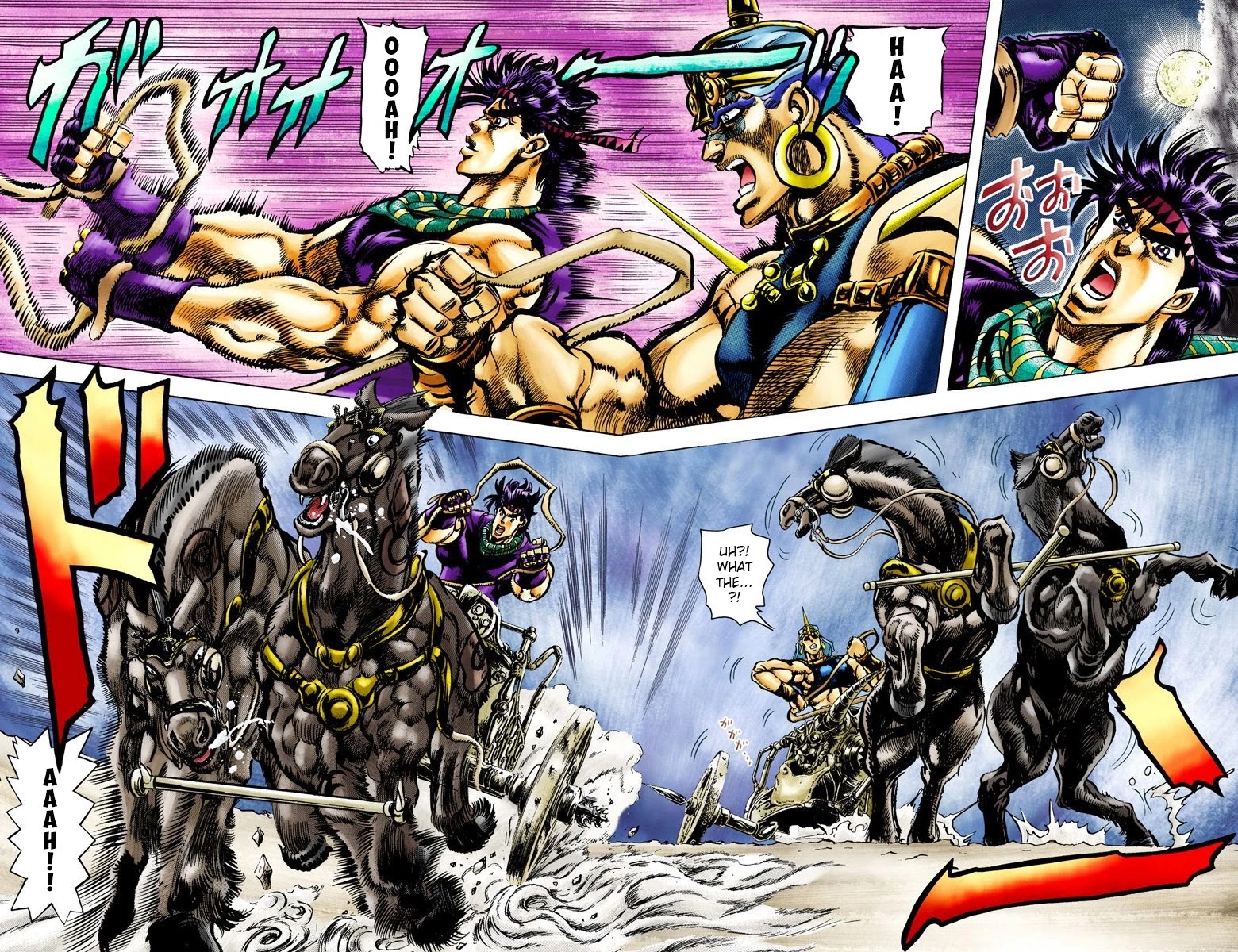 JoJo's Bizarre Adventure Part 2 - Battle Tendency (Official Colored) Chapter 54 page 10 - Chapter 54: Moonlight Start