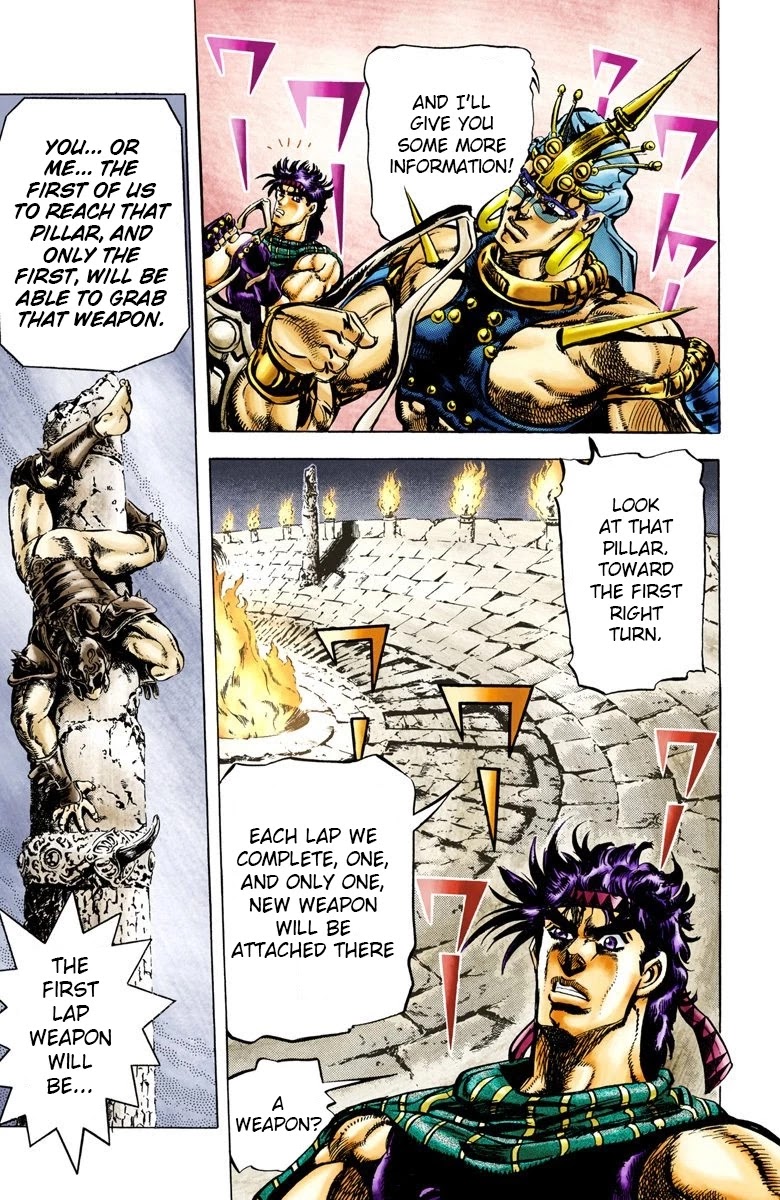 JoJo's Bizarre Adventure Part 2 - Battle Tendency (Official Colored) Chapter 54 page 5 - Chapter 54: Moonlight Start