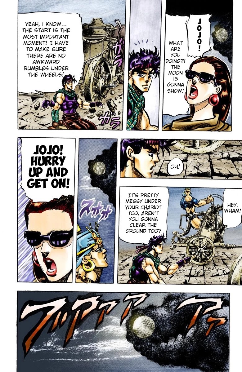 JoJo's Bizarre Adventure Part 2 - Battle Tendency (Official Colored) Chapter 54 page 8 - Chapter 54: Moonlight Start