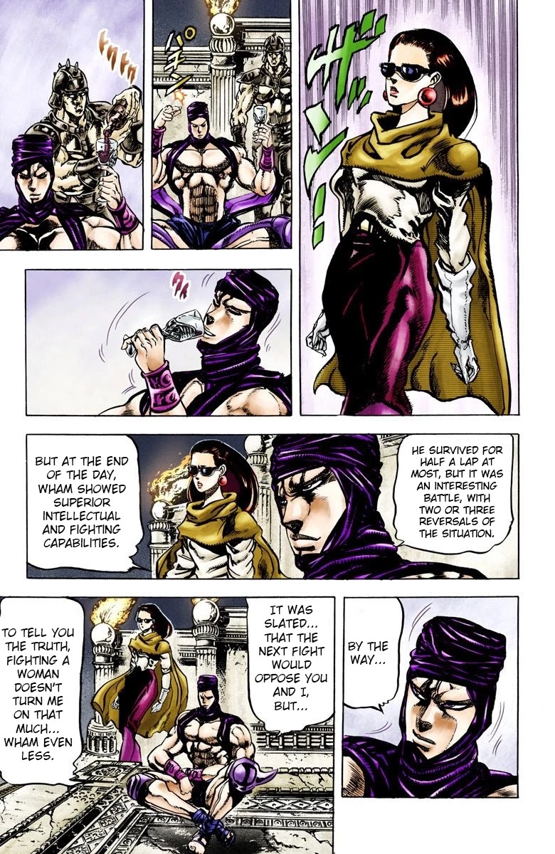 JoJo's Bizarre Adventure Part 2 - Battle Tendency (Official Colored) Chapter 56 page 11 - Chapter 56: A Trickery Genius