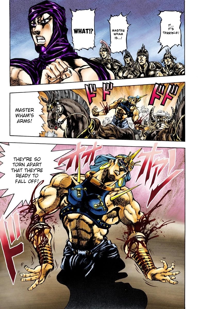 JoJo's Bizarre Adventure Part 2 - Battle Tendency (Official Colored) Chapter 56 page 13 - Chapter 56: A Trickery Genius