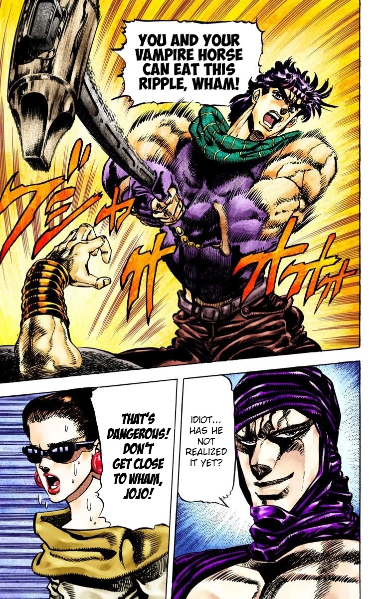JoJo's Bizarre Adventure Part 2 - Battle Tendency (Official Colored) Chapter 56 page 6 - Chapter 56: A Trickery Genius