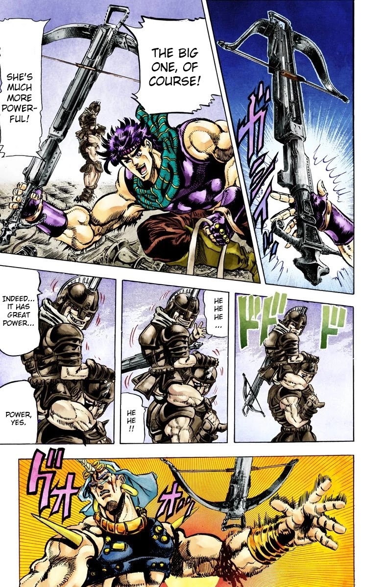 JoJo's Bizarre Adventure Part 2 - Battle Tendency (Official Colored) Chapter 57 page 15 - Chapter 57: A True Warrior