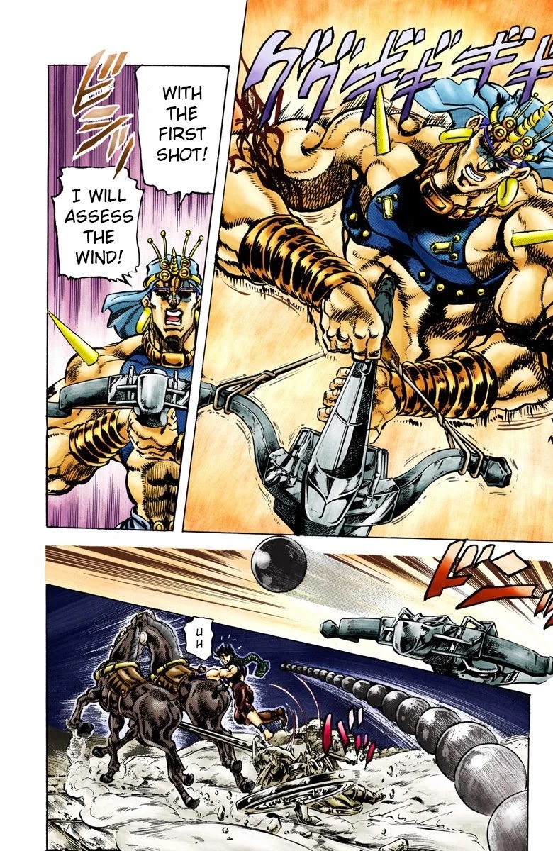 JoJo's Bizarre Adventure Part 2 - Battle Tendency (Official Colored) Chapter 57 page 17 - Chapter 57: A True Warrior