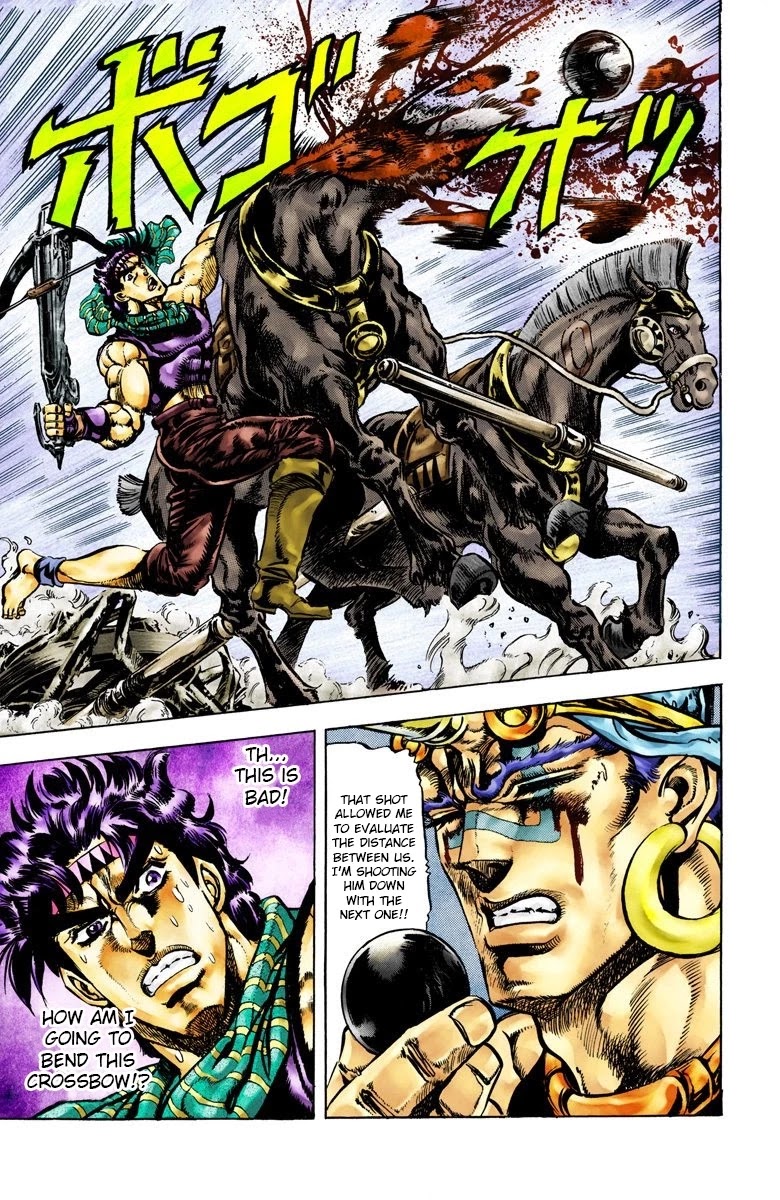 JoJo's Bizarre Adventure Part 2 - Battle Tendency (Official Colored) Chapter 57 page 18 - Chapter 57: A True Warrior