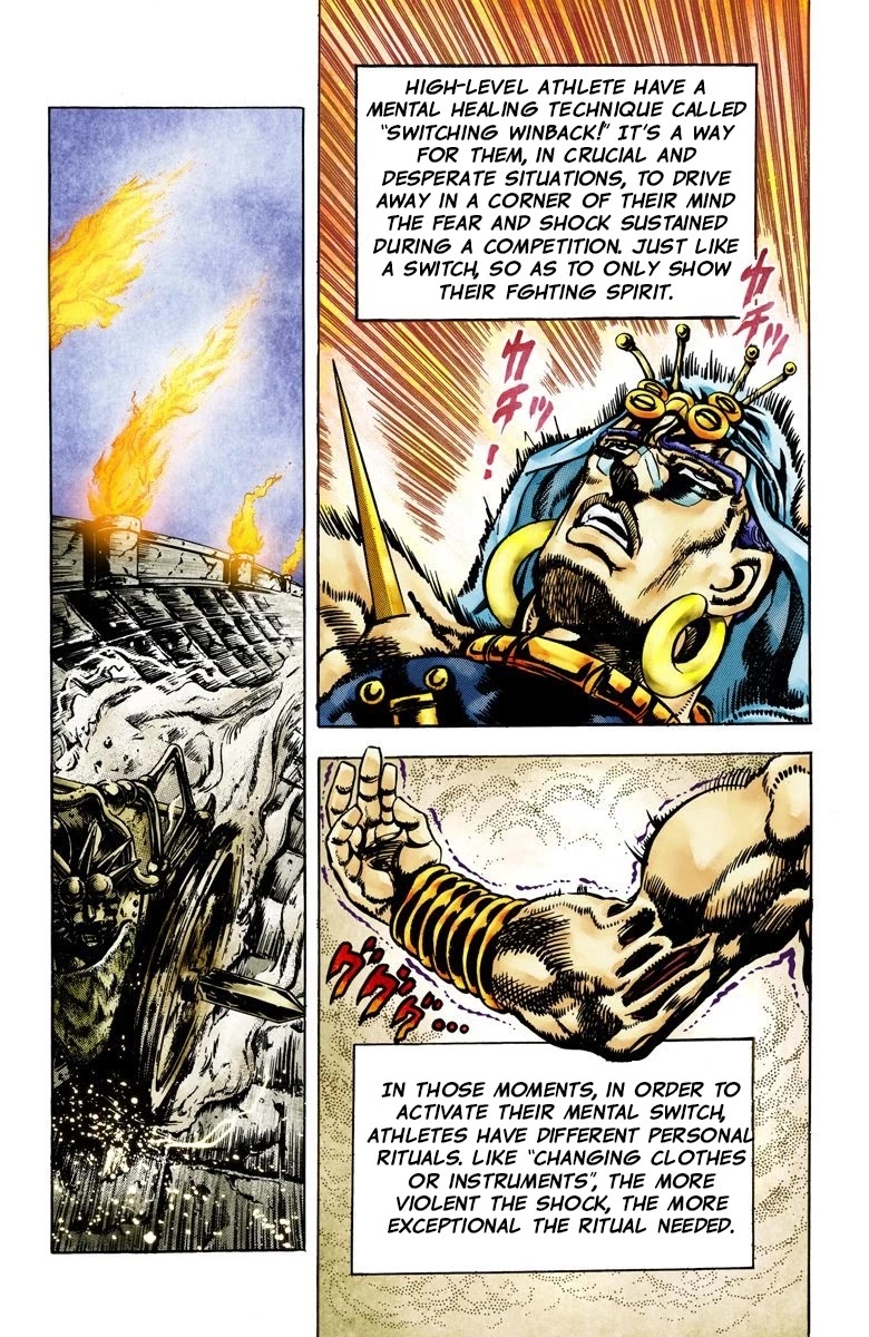 JoJo's Bizarre Adventure Part 2 - Battle Tendency (Official Colored) Chapter 57 page 9 - Chapter 57: A True Warrior