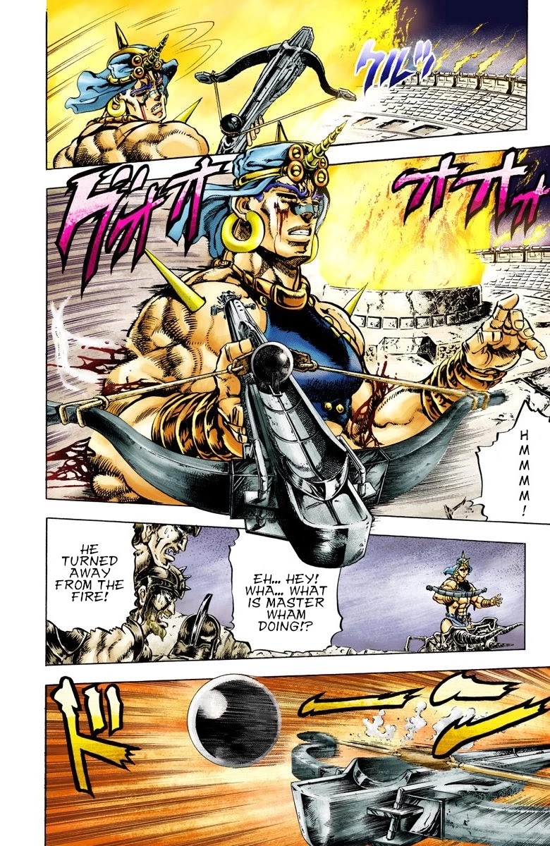 JoJo's Bizarre Adventure Part 2 - Battle Tendency (Official Colored) Chapter 58 page 6 - Chapter 58: Shoot Symmetrically to the Other Side!