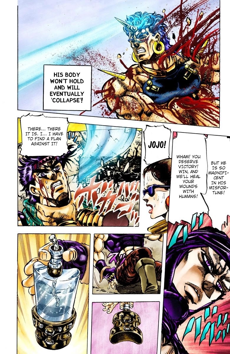 JoJo's Bizarre Adventure Part 2 - Battle Tendency (Official Colored) Chapter 59 page 11 - Chapter 59: The Final Mode of the Wind