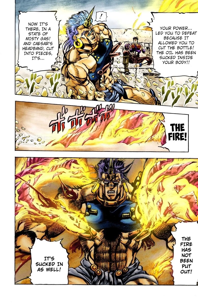 JoJo's Bizarre Adventure Part 2 - Battle Tendency (Official Colored) Chapter 59 page 17 - Chapter 59: The Final Mode of the Wind