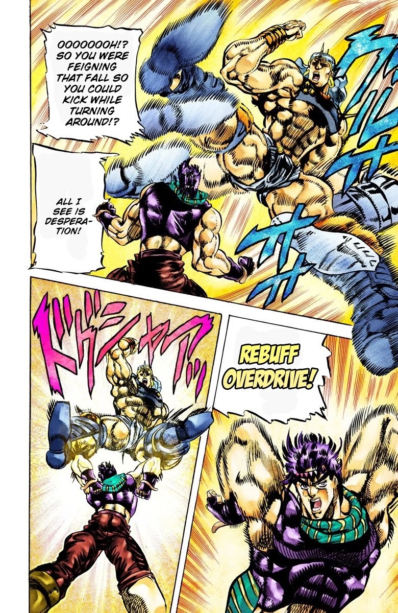 JoJo's Bizarre Adventure Part 2 - Battle Tendency (Official Colored) Chapter 59 page 4 - Chapter 59: The Final Mode of the Wind