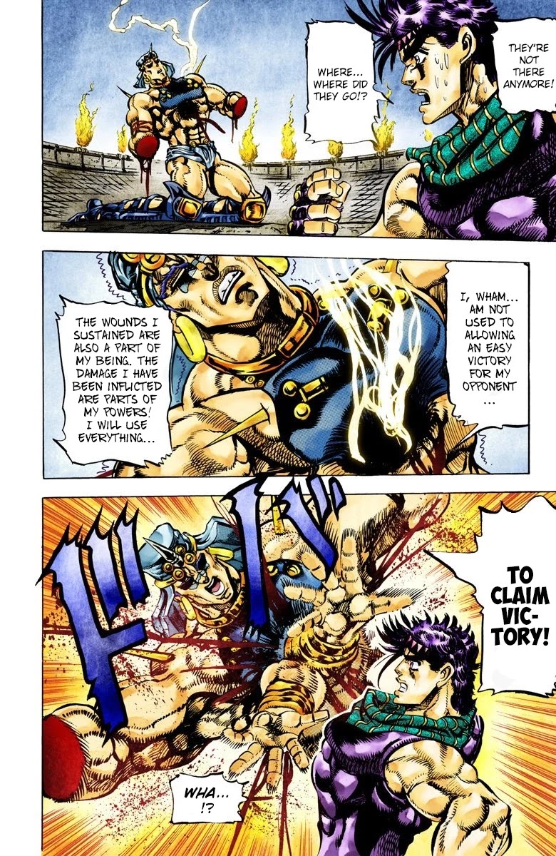 JoJo's Bizarre Adventure Part 2 - Battle Tendency (Official Colored) Chapter 59 page 6 - Chapter 59: The Final Mode of the Wind