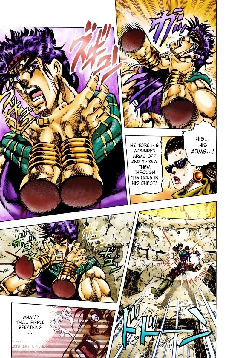 JoJo's Bizarre Adventure Part 2 - Battle Tendency (Official Colored) Chapter 59 page 7 - Chapter 59: The Final Mode of the Wind