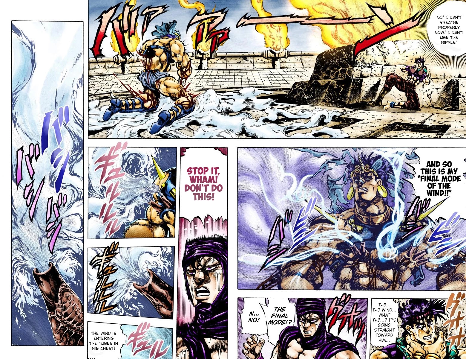 JoJo's Bizarre Adventure Part 2 - Battle Tendency (Official Colored) Chapter 59 page 8 - Chapter 59: The Final Mode of the Wind