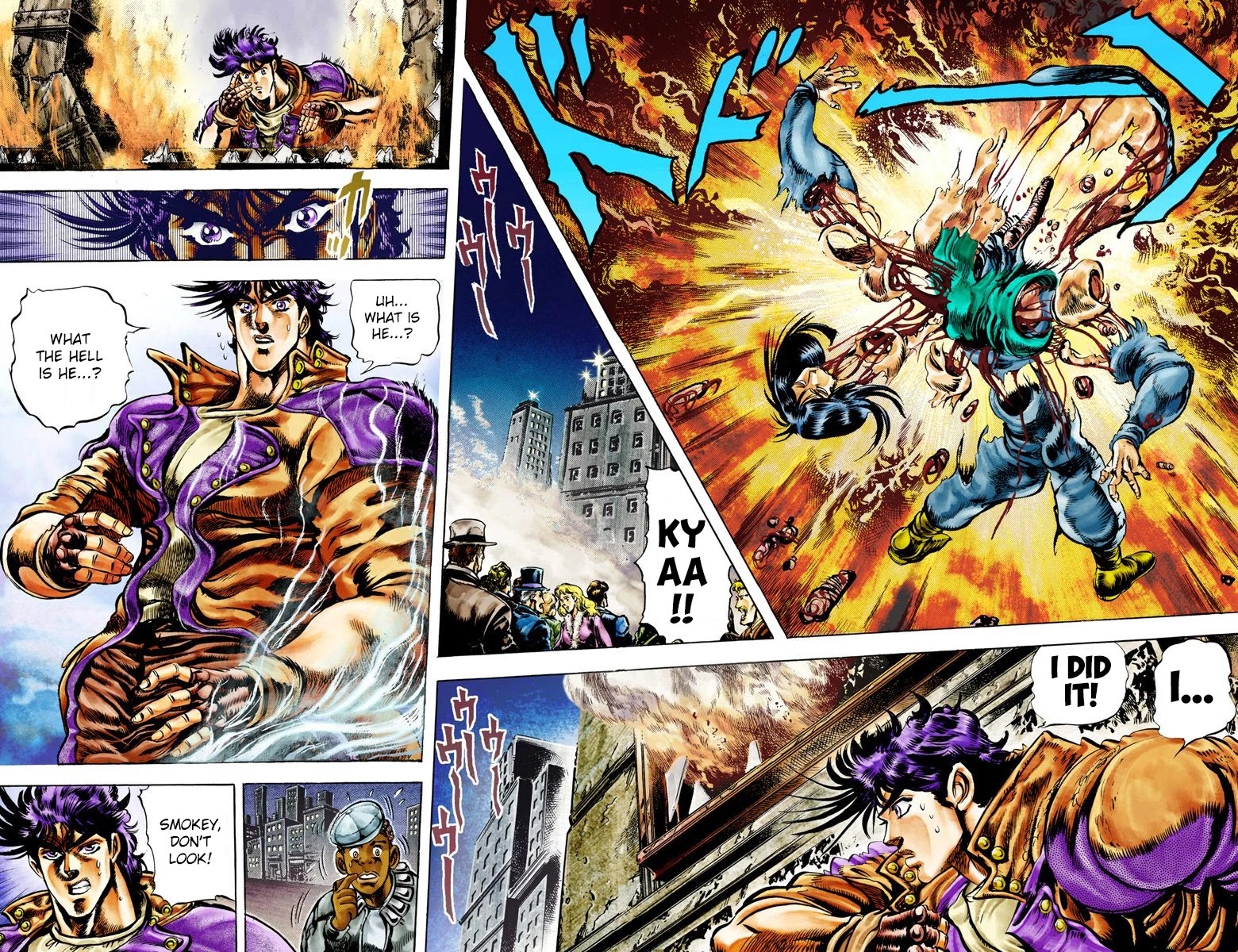 JoJo's Bizarre Adventure Part 2 - Battle Tendency (Official Colored) Chapter 6 page 10 - Chapter 6: The Immortal Monster