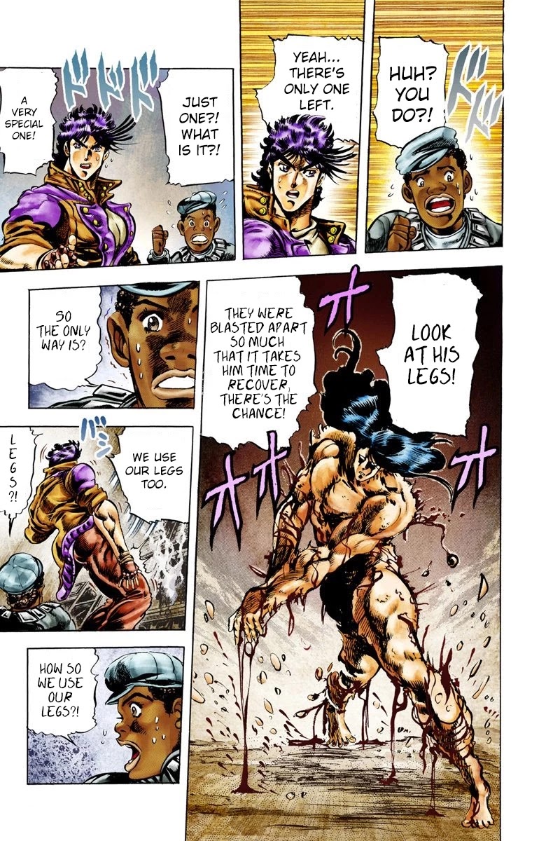 JoJo's Bizarre Adventure Part 2 - Battle Tendency (Official Colored) Chapter 6 page 16 - Chapter 6: The Immortal Monster