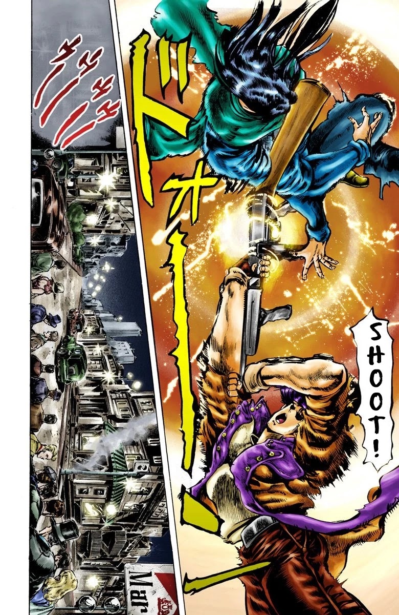 JoJo's Bizarre Adventure Part 2 - Battle Tendency (Official Colored) Chapter 6 page 2 - Chapter 6: The Immortal Monster