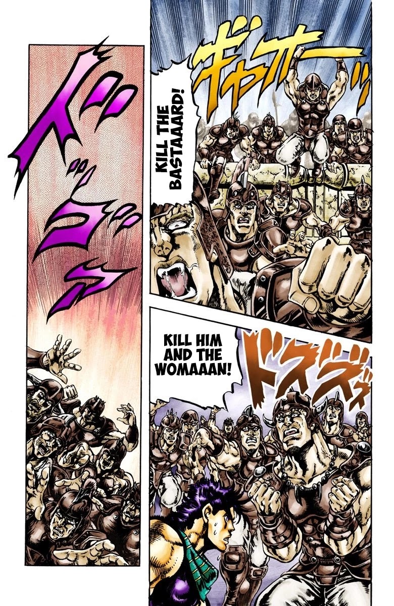 JoJo's Bizarre Adventure Part 2 - Battle Tendency (Official Colored) Chapter 60 page 8 - Chapter 60: The Warrior Returning to the Wind